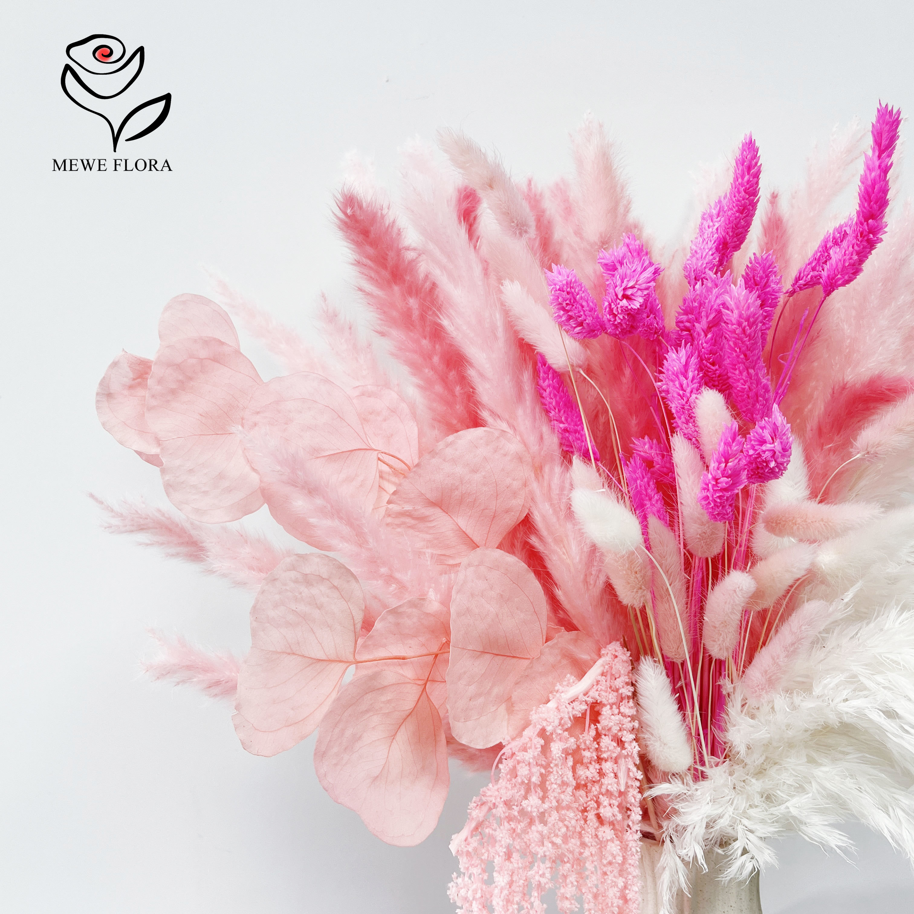 Natural Pampas Pink Dried Flow - Pampas Grass Decor ulasan dan harga