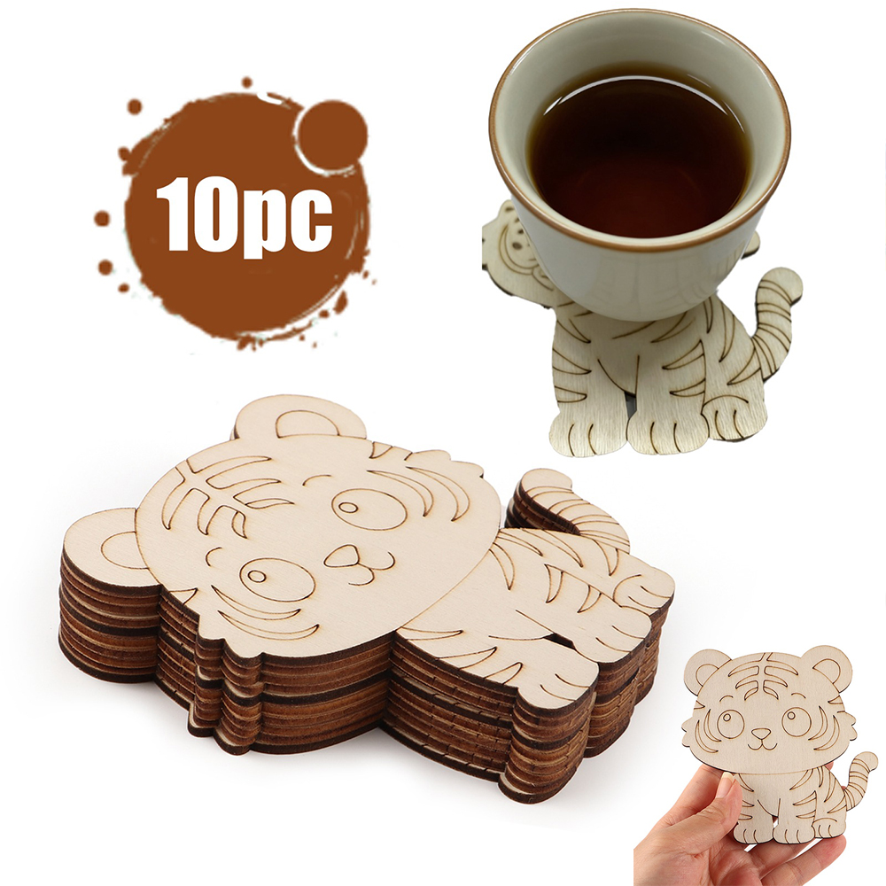 10 Pcs/set Tiger Animal Unfini - Home Decor You ulasan dan harga