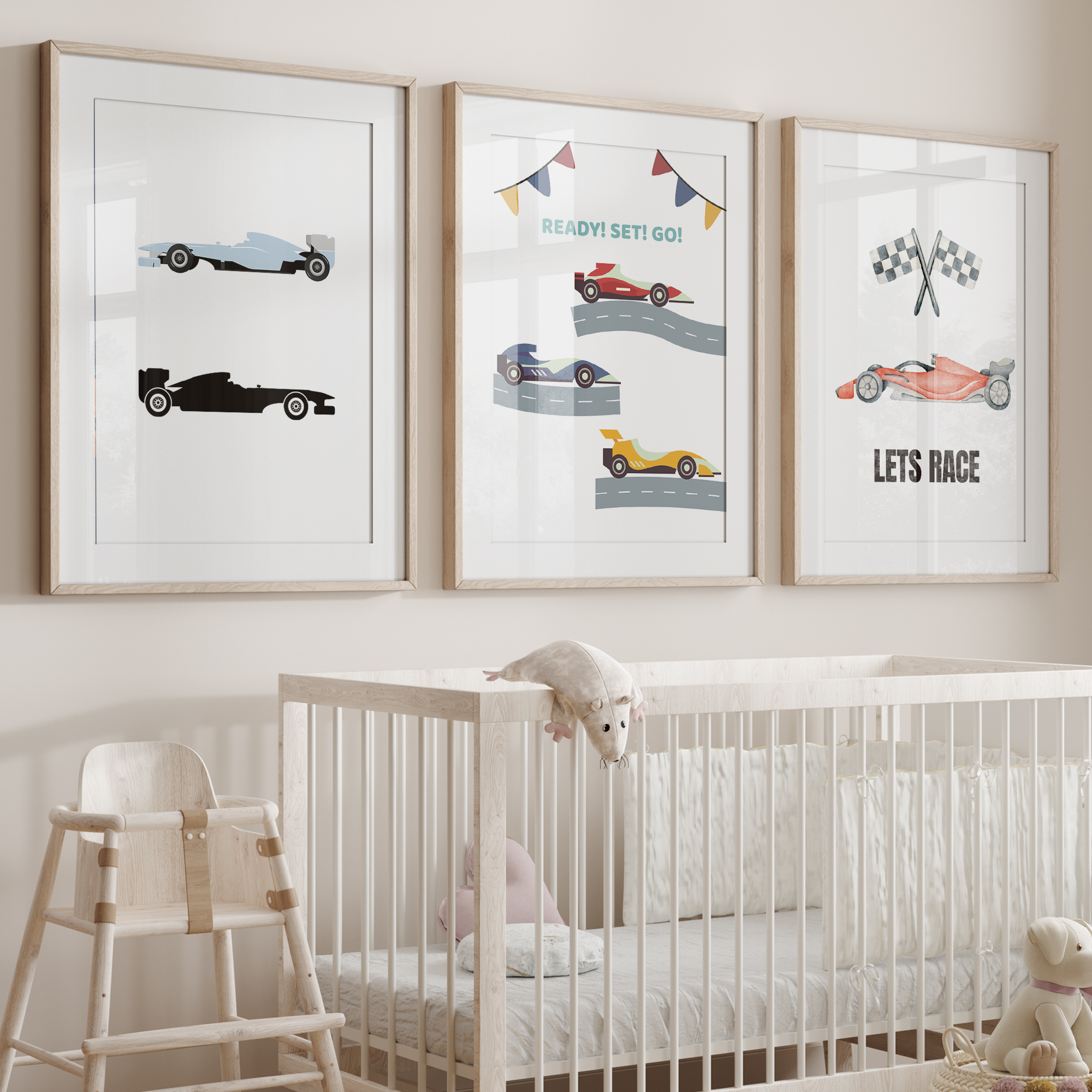 Cartoon Racing Sports Theme Wa - Home Decor Theme ulasan dan harga