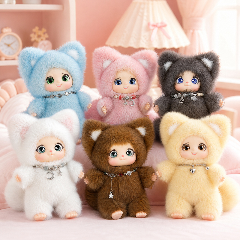 18cm New Cute Family Fox Plush - Home Decor Tv ulasan dan harga