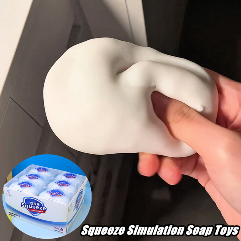 Soft Fake White Soap Squishy S - Home Decor Games ulasan dan harga