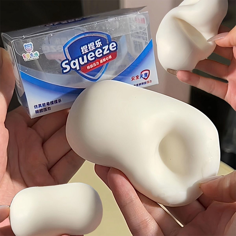 Soft Fake White Soap Squishy S - Home Decor Games ulasan dan harga