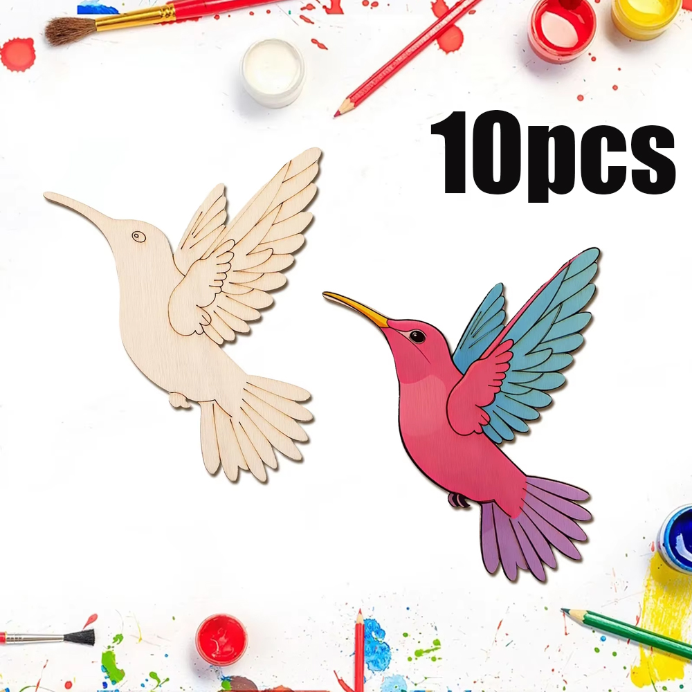 10pcs Unfinished Wood Animal B - Home Decor You ulasan dan harga