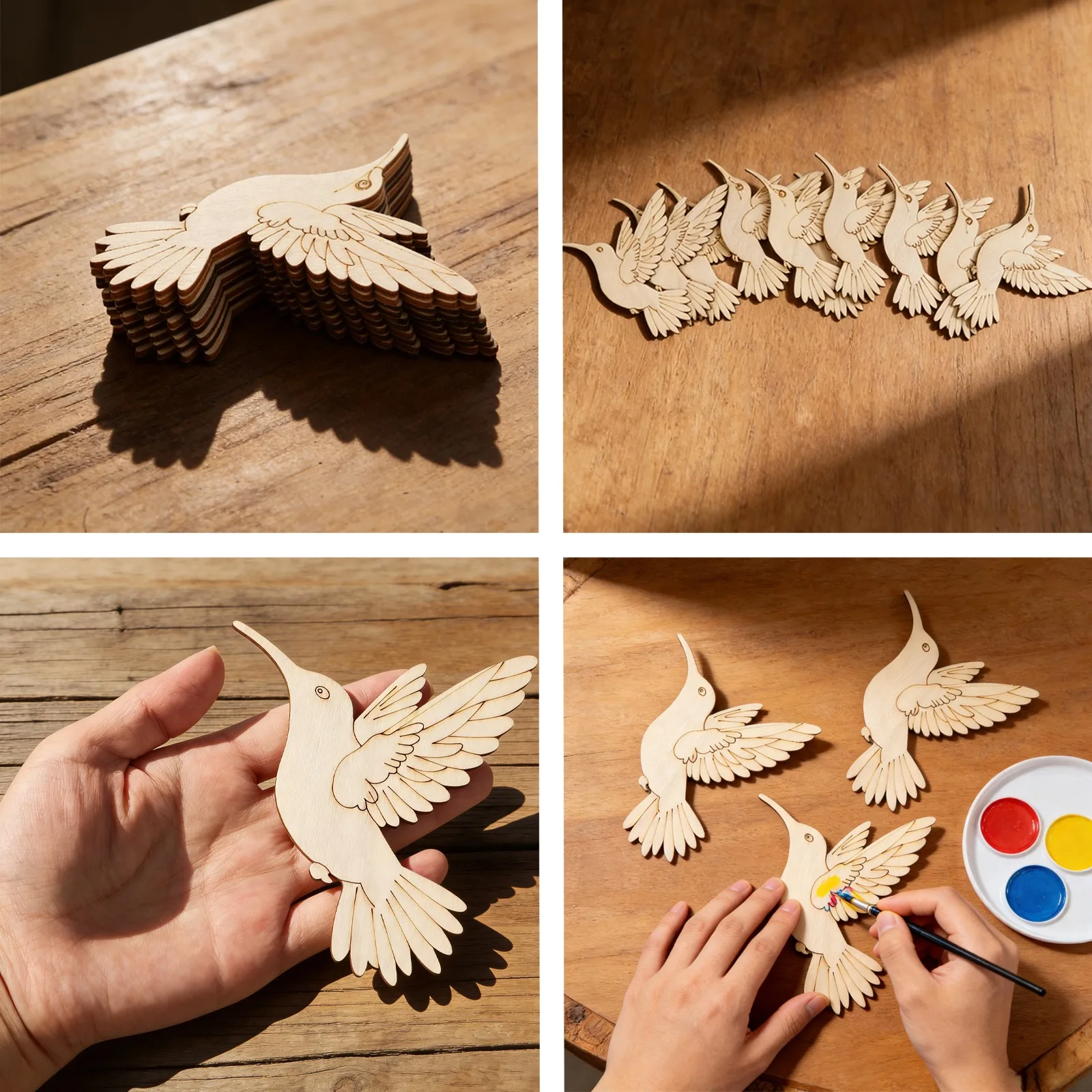 10pcs Unfinished Wood Animal B - Home Decor You ulasan dan harga