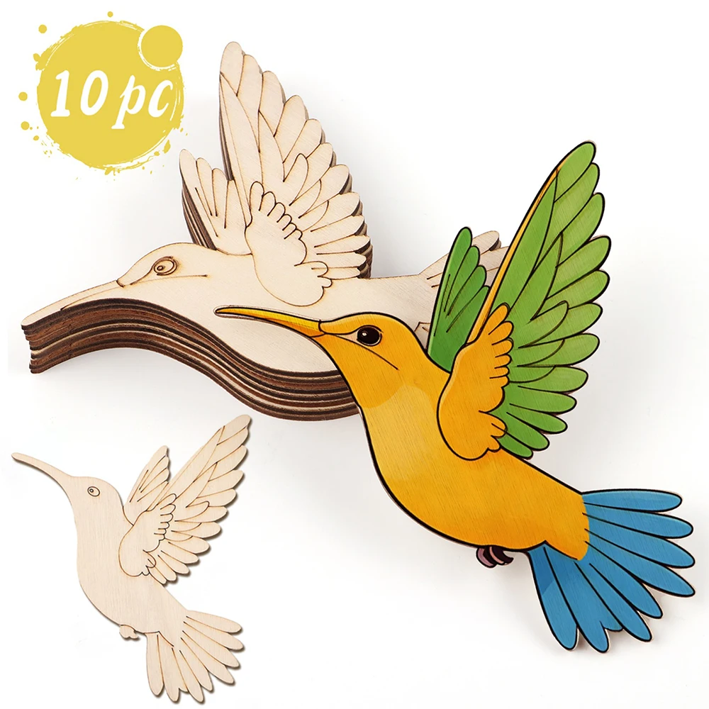 10pcs Unfinished Wood Animal B - Home Decor You ulasan dan harga