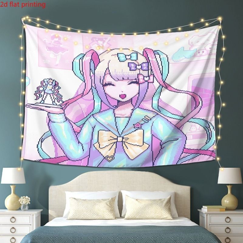 VIKAMA Y2K Anime Tapestry Kawa - Home Decor Y2K ulasan dan harga