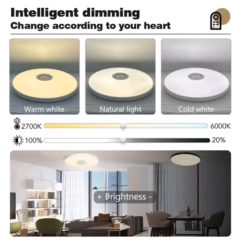 TUYA Smart Music Ceiling Light - Home Decor Free App ulasan dan harga