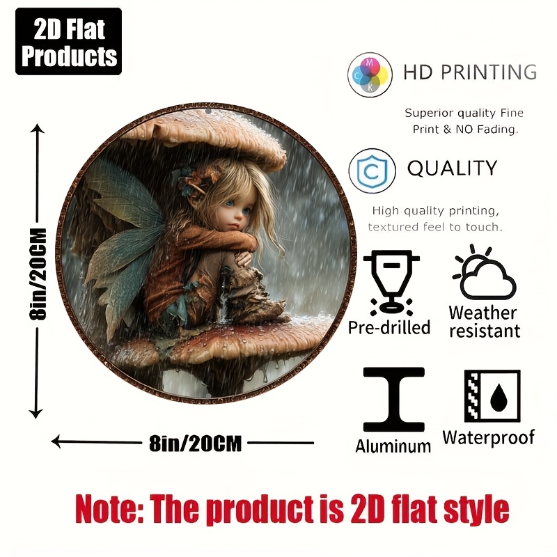 2D Flat, 1pc, Mushroom Elf The - Home Decor Theme ulasan dan harga