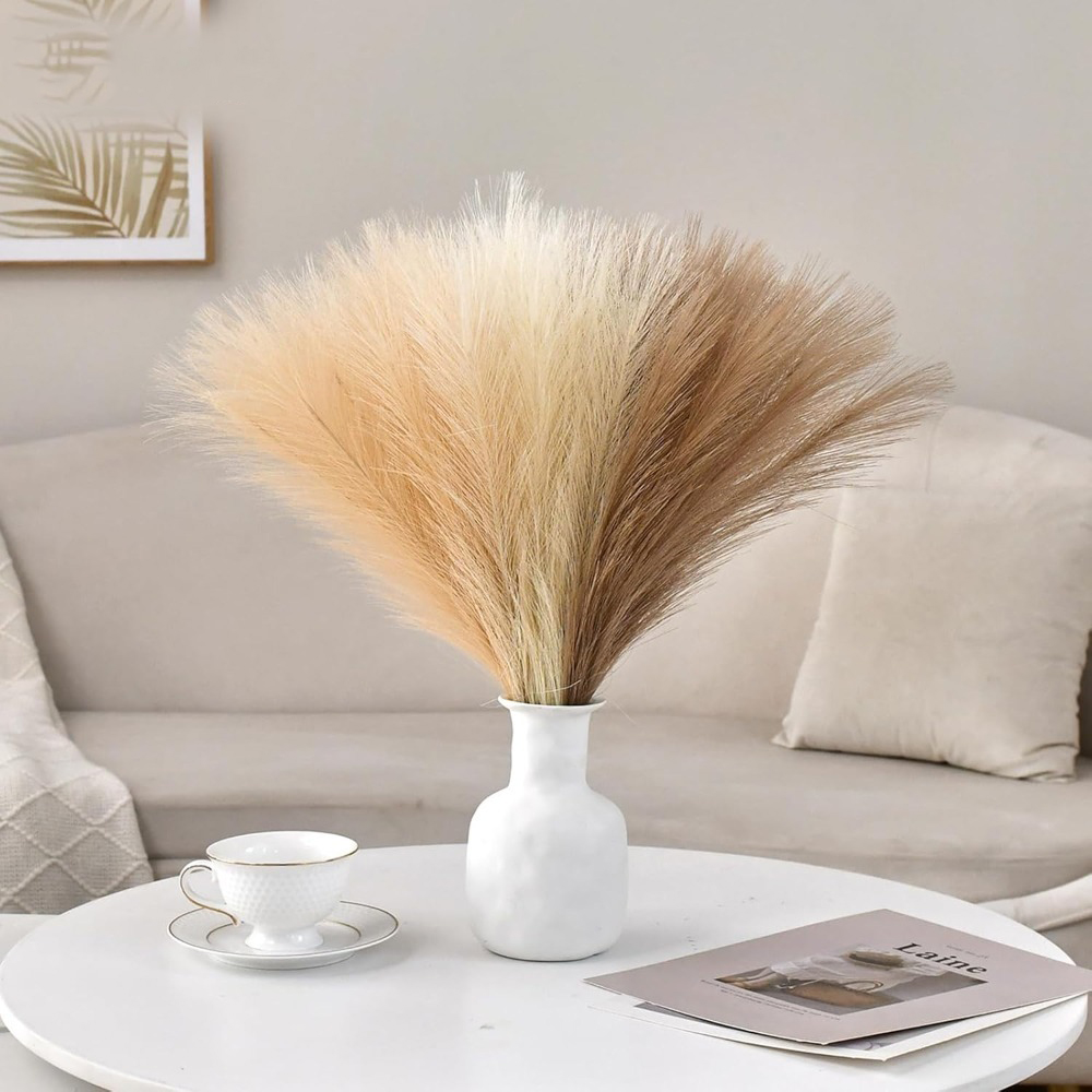 15Pcs Pampas Grass Realistic A - Pampas Grass Decor ulasan dan harga