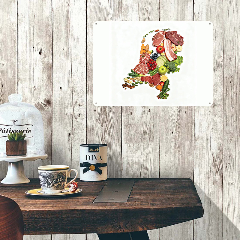 Food Map of Netherlands Made F - Home Decor Netherlands ulasan dan harga