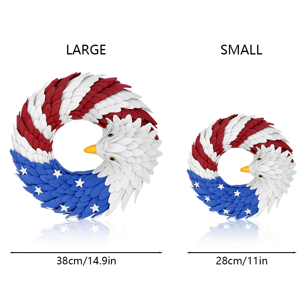Patriotic Bald Eagle Door Wrea - Home Decor Usa ulasan dan harga
