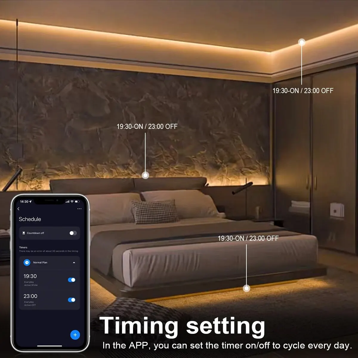 Tuya Smart COB LED Strip Light - Home Decor Free App ulasan dan harga