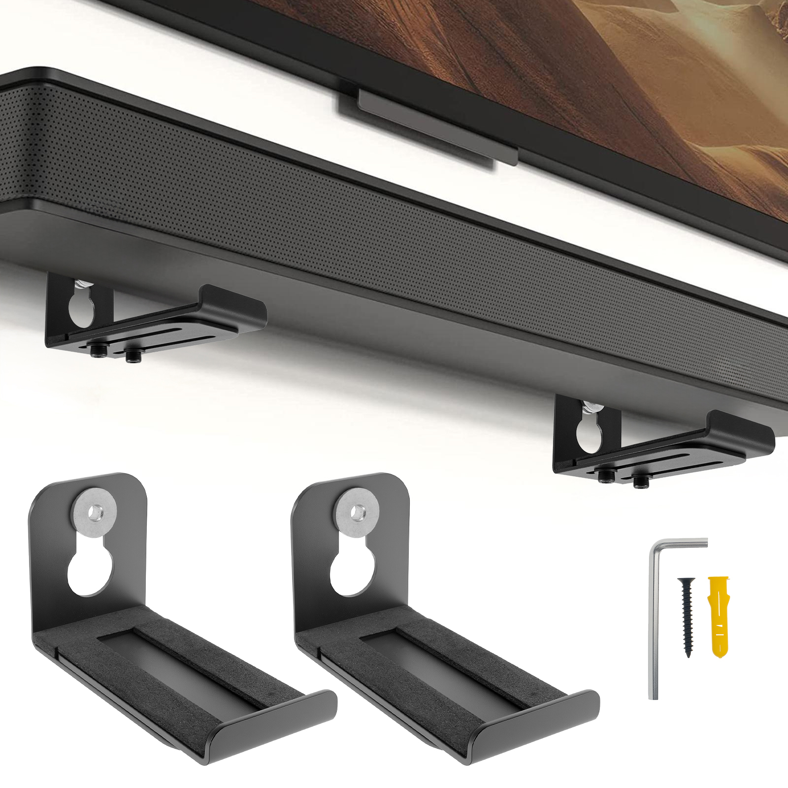2Pcs Soundbar Speaker Stands W - Home Decor Unique Items ulasan dan harga