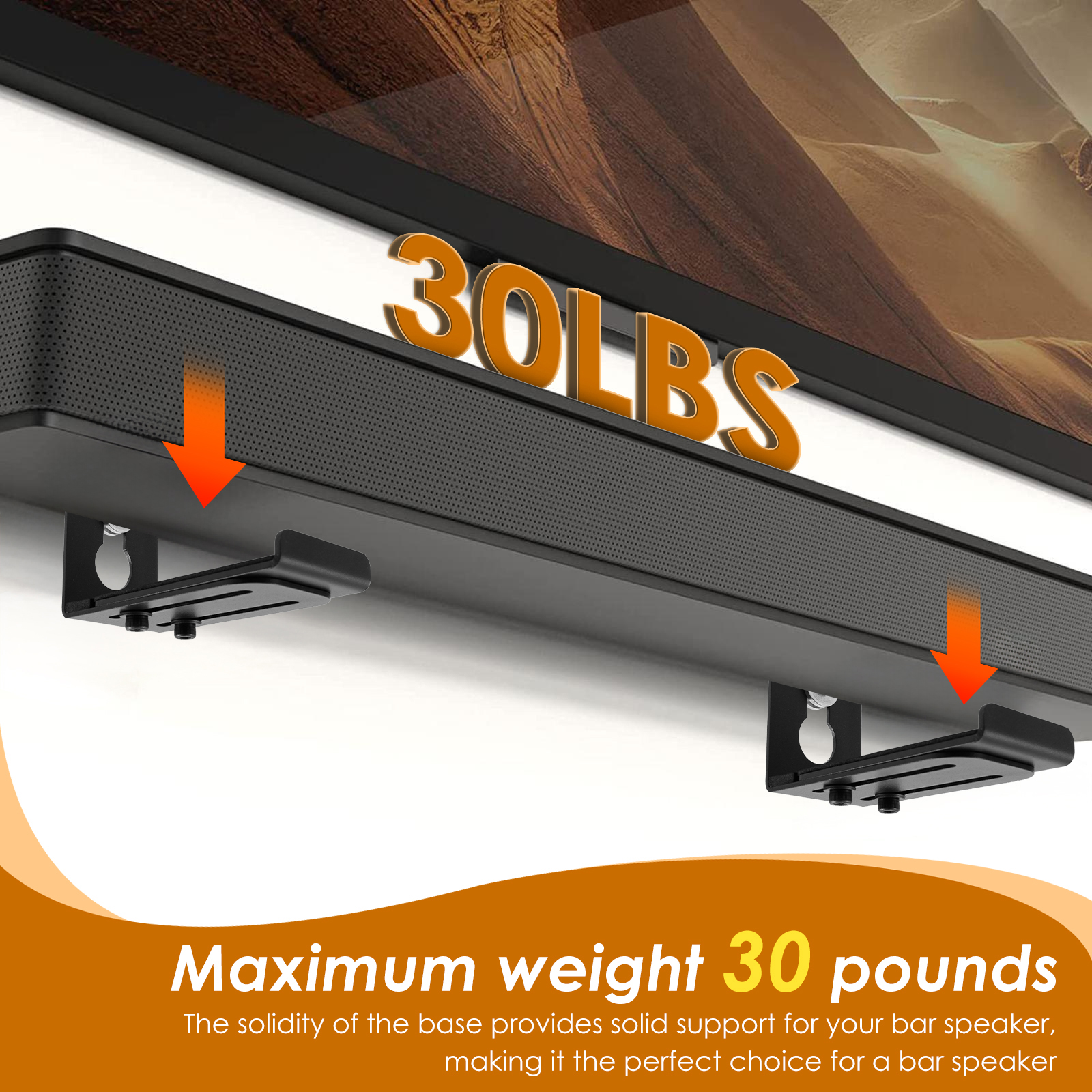 2Pcs Soundbar Speaker Stands W - Home Decor Unique Items ulasan dan harga