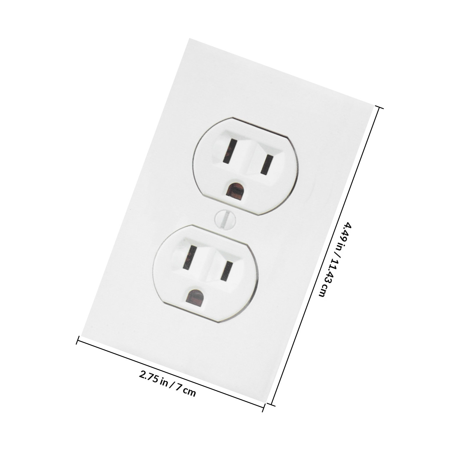 20Pcs Socket Simulated Sticker - Home Decor Outlet ulasan dan harga