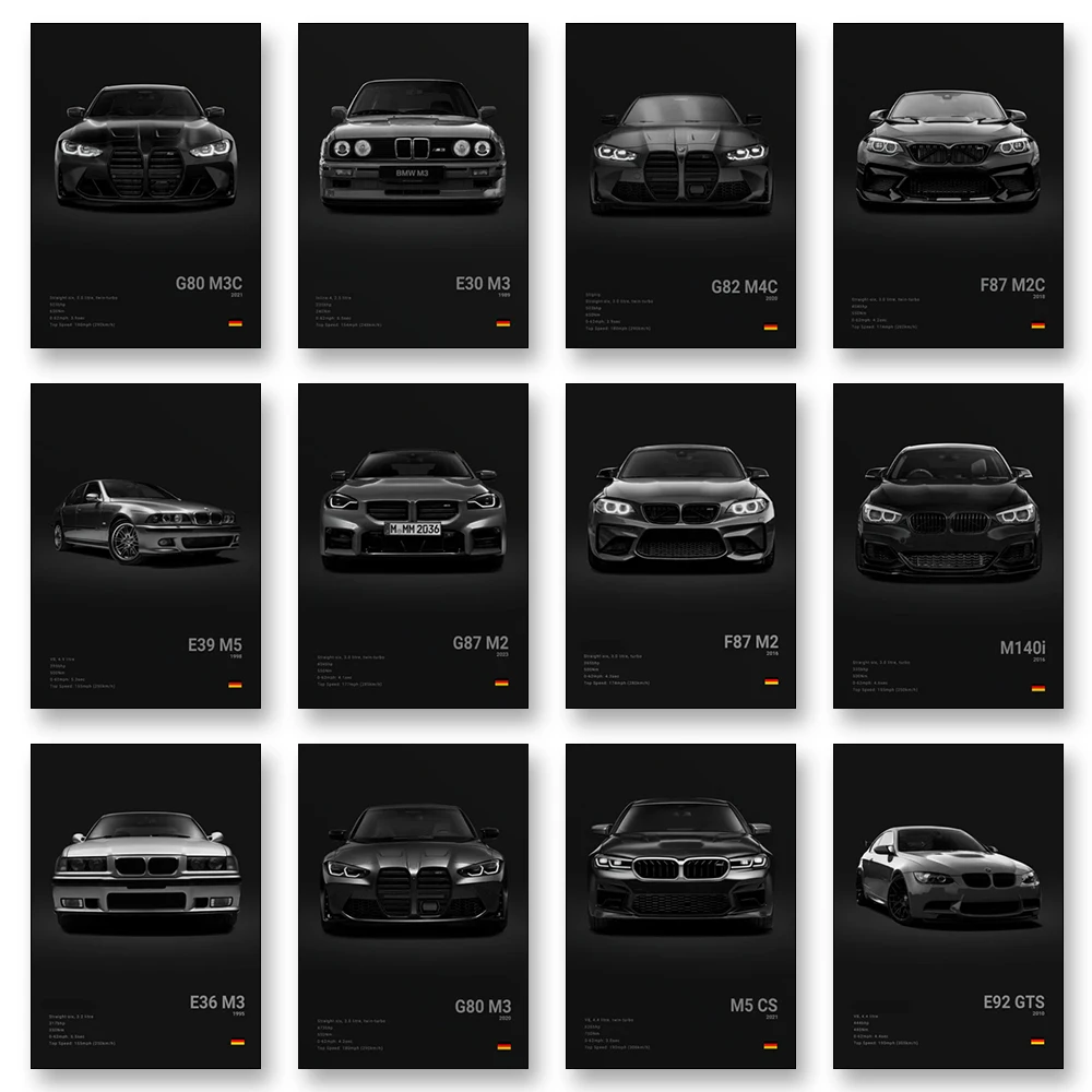 2-A1 Famous Cars G80 M3C Canva - Home Decor Essentials ulasan dan harga