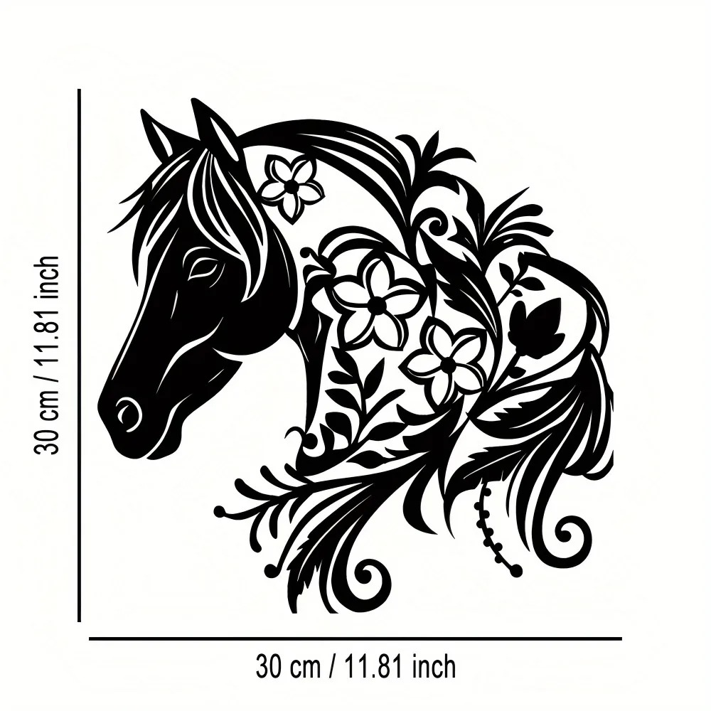 Brand Iron Horse Head Wall Art - Home Decor Brand ulasan dan harga