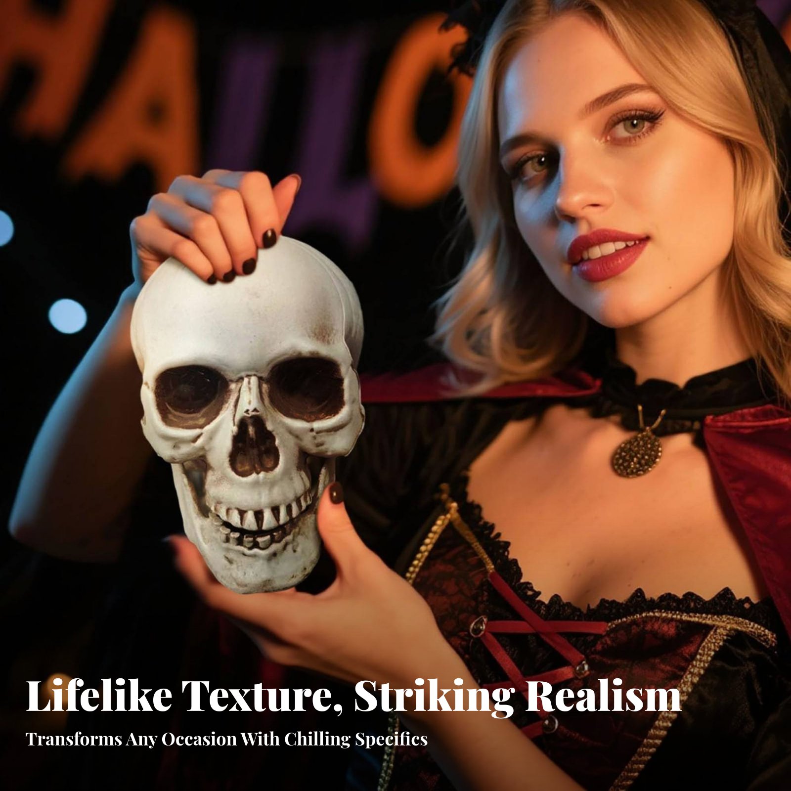 Realistic Skull Model Horror T - Home Decor You ulasan dan harga