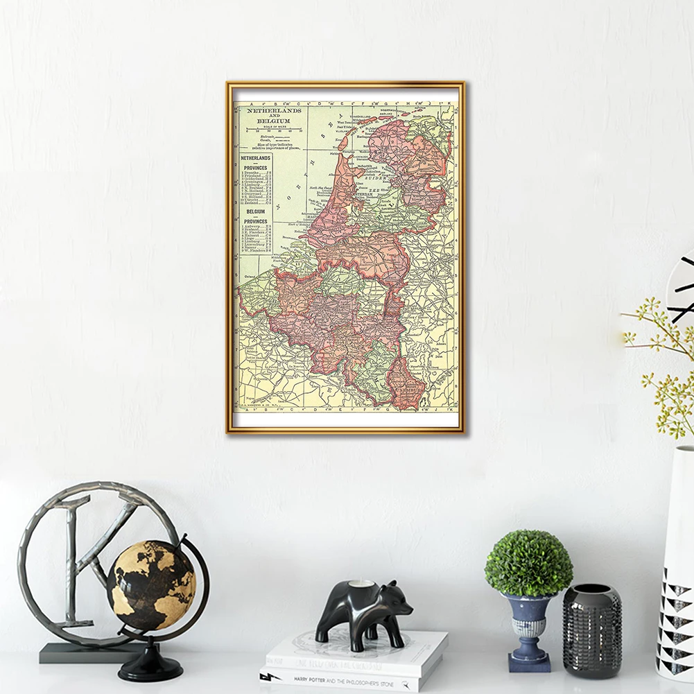 42*59cm The 1914 Belgium and N - Home Decor Netherlands ulasan dan harga