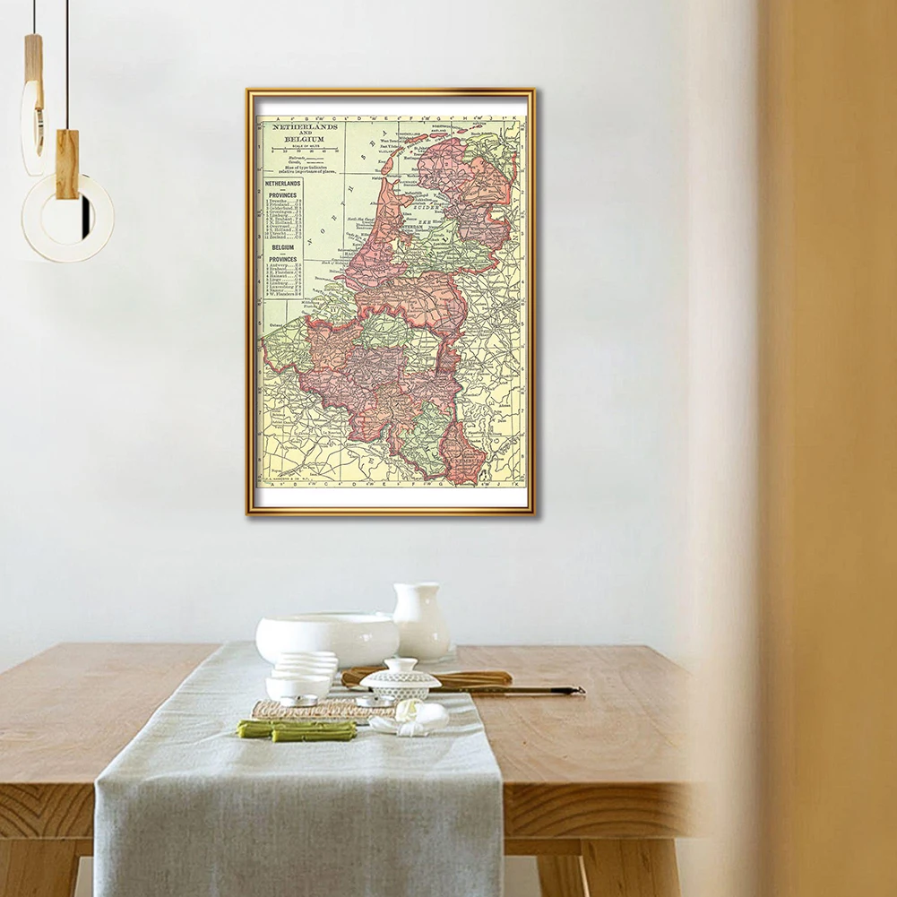 42*59cm The 1914 Belgium and N - Home Decor Netherlands ulasan dan harga
