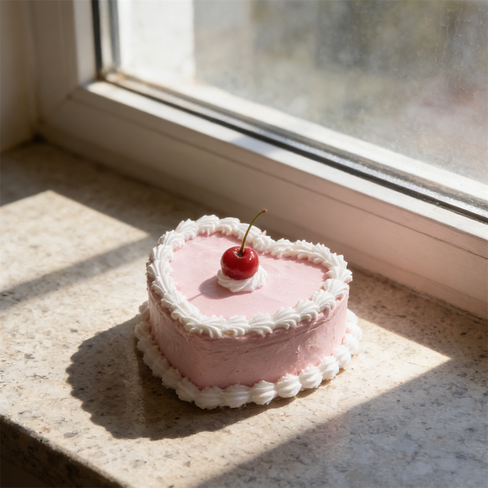 Realistic Pink Heart Cake Jewe - Home Decor Y2K ulasan dan harga