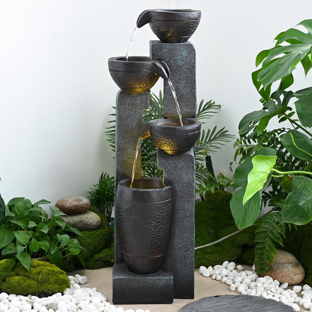 40''H 4-Tier Outdoor Garden Wa - Flooring Home Decor ulasan dan harga